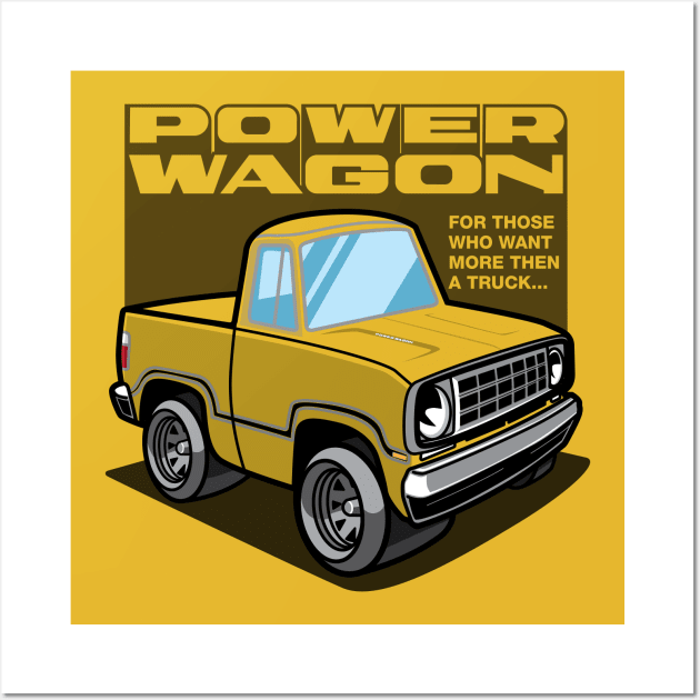 Bahama Yellow - Power Wagon Wall Art by jepegdesign